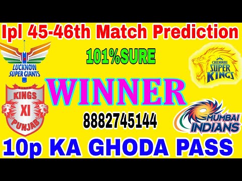 Ipl 46th Match Prediction Mumbai vs Punjab Today match Open Post Report Pbks vs Mi Ipl 2023 Cricket