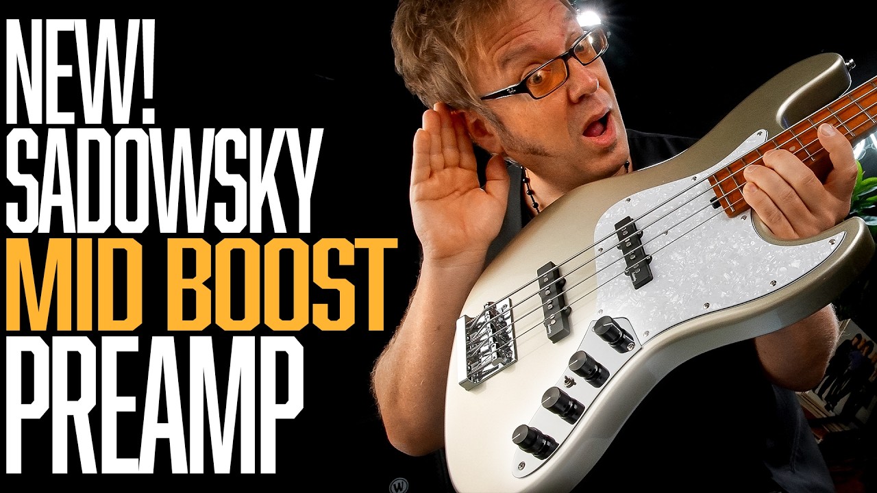 P-BASS Sounds on a J-BASS? The New Sadowsky MID BOOST PREAMP | A/B Comparison Demo with Lars Lehmann