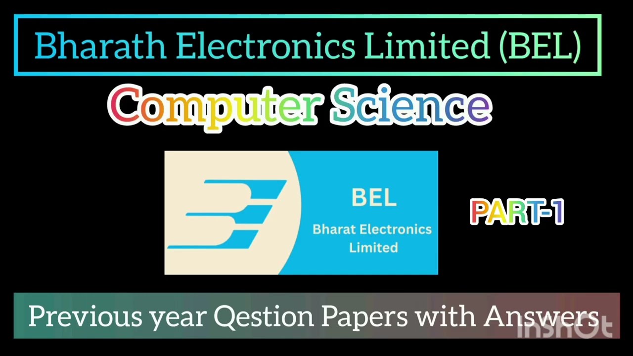 BEL Computer Based Test(Computer Science) Previous year question paper-2025||📚📖📝