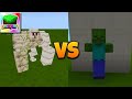 Who Wins This Fight? Iron Golem vs Zombies 😬