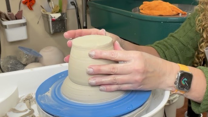 Using Bats and Makeshift Bats on a Pottery Wheel Without Bat Pins! 