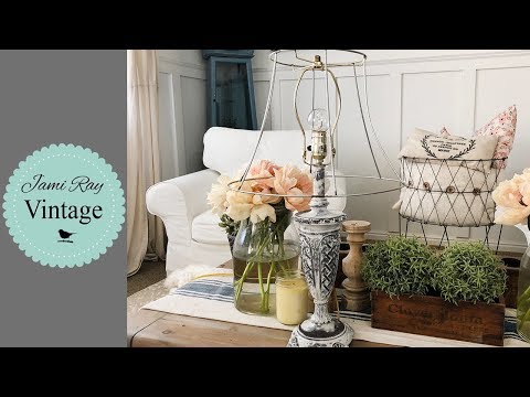 Видео: Shabby Chic Desktop Lamp