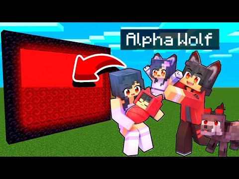 How To Make A Portal To The Aphmau ALPHA Wolf's FAMILY In Minecraft