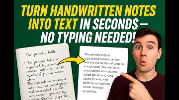 Turn Handwritten Notes into Text in Seconds — No Typing Needed!