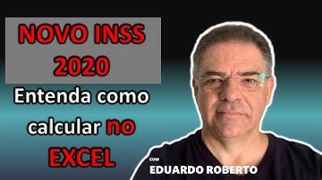 Como calcular novo INSS 2020 no excel!