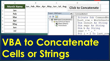 VBA to Concatenate Cells, Range and Strings