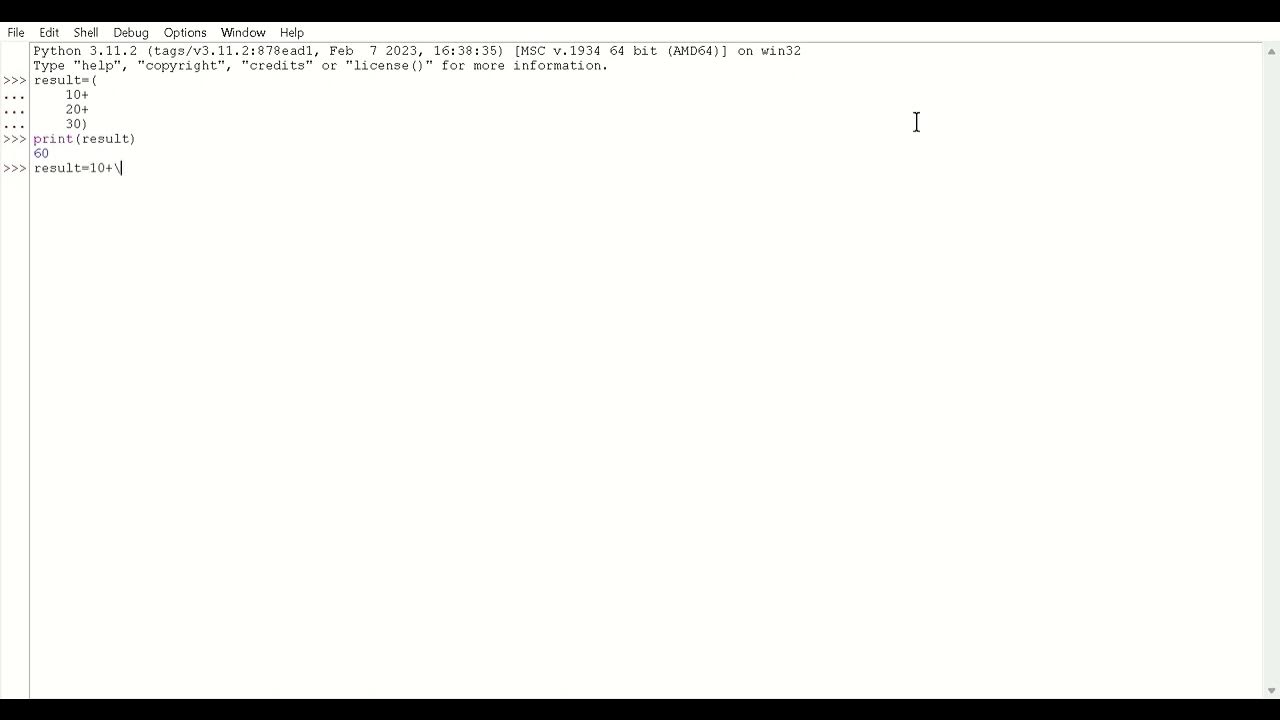 multiline statements in python(school assignment) - YouTube