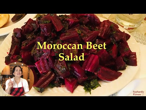 Beet salad Moroccan easy recipe, vegan gluten free, Mediterranean