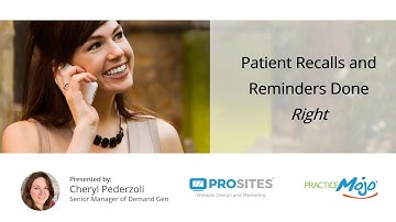 Patient Recalls and Reminders Done Right