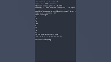 bubble sort in c language @PWOShivam | shorts