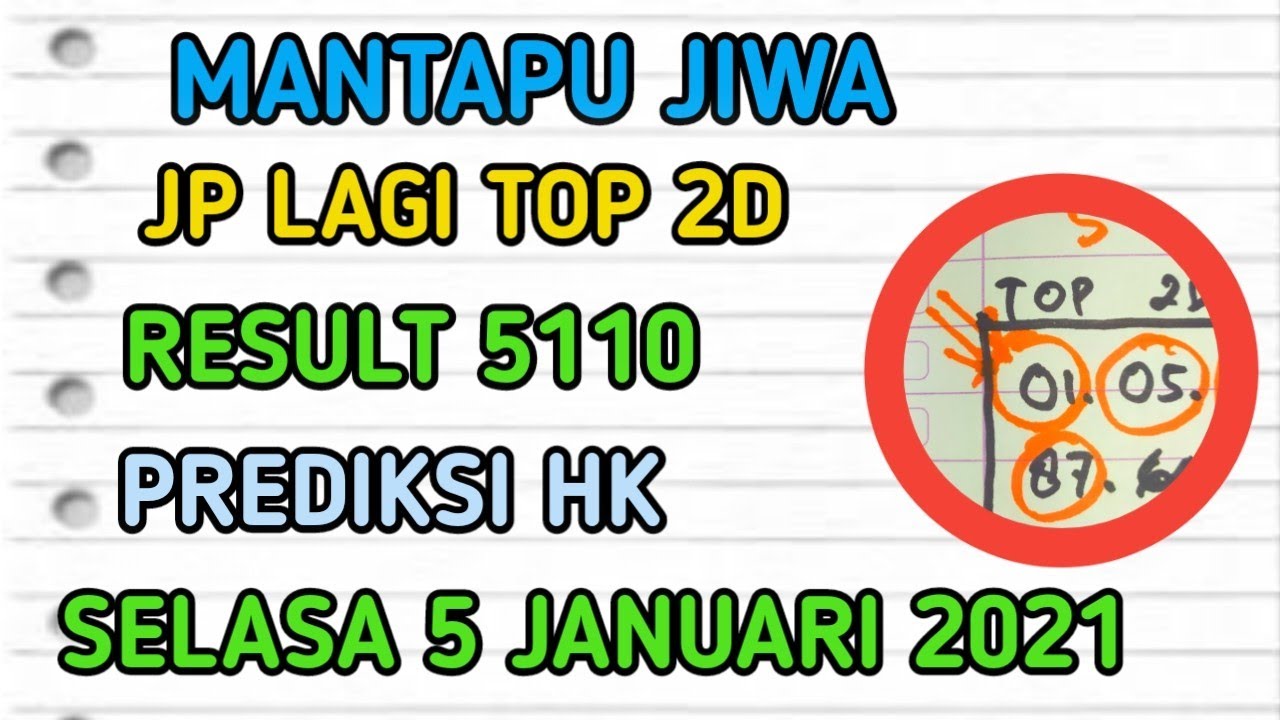 Prediksi Hk Hari Ini Selasa 5 Januari 2021 Youtube