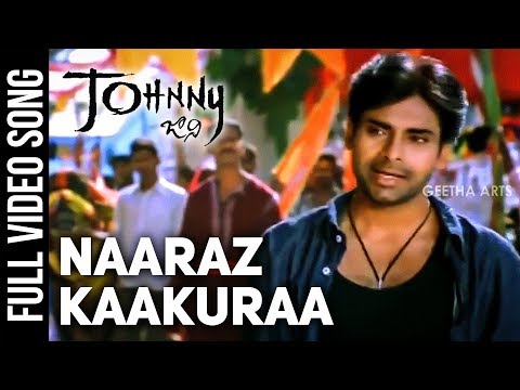 Naaraz Kaakuraa Full Video Song | Johnny Video Songs | Pawan Kalyan | Ramana Gogula | Geetha Arts