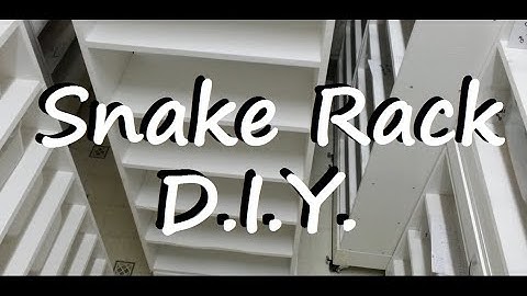 Ball Pythons: Detailed Rack Build Part 1