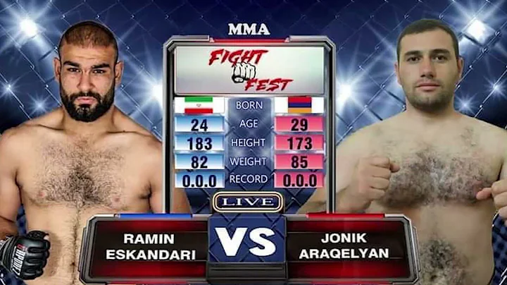 Fight Fest-2 Weight in Ramin Eskandari vs Jonik Ar...