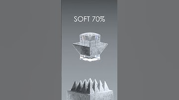 0% vs 100% Soft Body Simulation | 3D ASMR