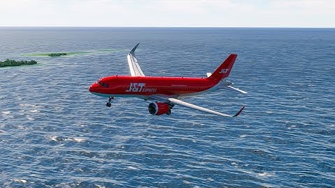 Impossible Landing!!! Amazing View before the Plane Lands at the Airport eps.1006