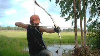 How To Make Powerful Bow From Hard Steel | DIY Powerful Bow VS Big Cokes