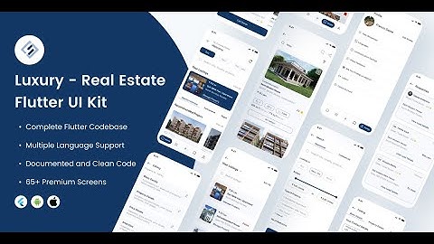 Luxury Real Estate Flutter App UI Kit