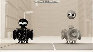 Colourblocks But The Radio Says Black, White, Grey, Light Grey And Dark Grey