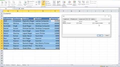 Microsoft Excel 2010 - More Features - Part - 3