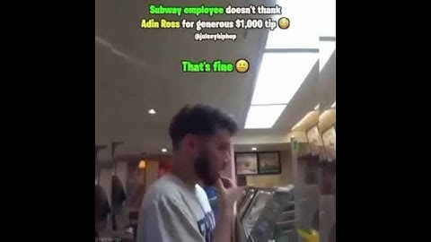 Adin Ross Tipped a Subway Worker $1,000 And They Acted Like They Didn