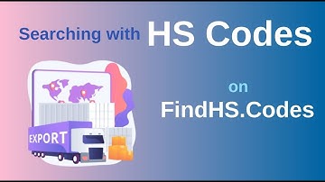 Searching with HS Codes on FindHS.Codes | FindHS.Codes