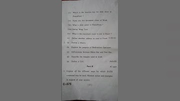 BCA 1st sem 2021 Dec. || Office Automation Tools Question Paper #HPU