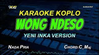 WONG NDESO KARAOKE KOPLO  NADA COWOK - SONY JOSZ