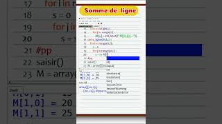 Matrice 3eme et bac informatique