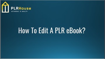 How to Edit or Rebrand PLR eBooks