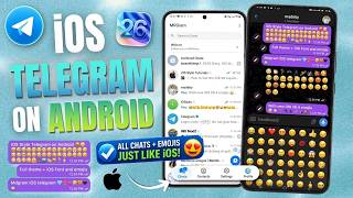 iOS Telegram on Android | iPhone Font + iOS 26 Emojis screenshot 2