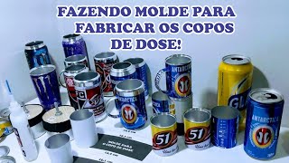 Como fazer os moldes do copo de dose