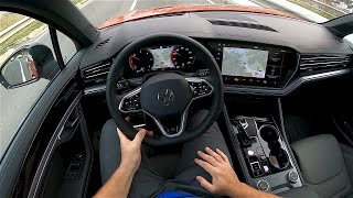 NEW Volkswagen TOUAREG R-Line 2024 | POV Test Drive (Binaural audio)