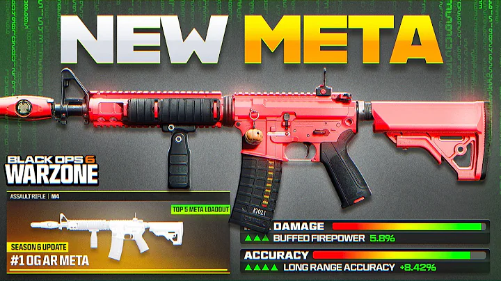 Meet the *NEW* #1 BEST AR in WARZONE BO6 RIGHT NOW! (Best M4 AR Meta Loadout for Season 6)