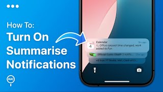 How To Turn On Summarise Notifications On iPhone | Easy Guide