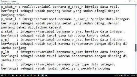 Contoh Aplikasi Algoritma Fungsi Pemrograman M.Hafidz - Dosen IFAN UDINUS