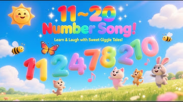 11 to 20 Number Song | Fun Counting Rhyme for Kids | Learn Numbers |  Sweet Giggle Tales