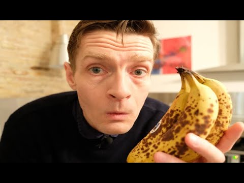 Opskrift på bananis lavet på brune bananer af Michael René. Smagstest af bananis, mindsk madspild