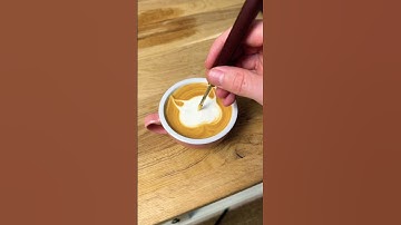 Easy Latte Art Tutorial | Cat #latteart #cat #tutorial #catlover #tutorial #shorts