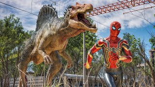 Spinosaurus Attacks Spiderman