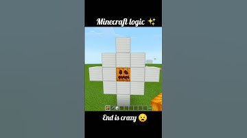 Minecraft Logic 💫 |  #shorts #minecraft