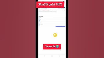 MCM301 quiz 1 2025, mid term preparation, virtual University,vu#vuquiz2025 #mcm301