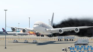 A380 Pilot Dangerous Emergency Landing Due To Engines On  Fire | XP11 by ANHVGTA 2,019 views 10 months ago 8 minutes, 46 seconds