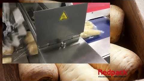 Redpack  P325E-FI flowrap machine packing trayless Parsnips