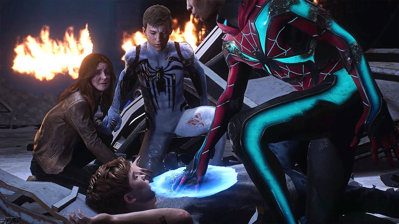 Miles Morales Saves Harry Osborn Reveals Green Goblin Serum Spider 