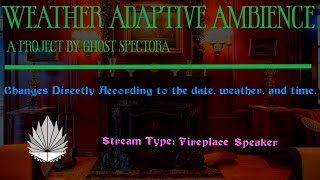 Cozy Fireplace Sounds On A Warm Spring Day | Adaptive Ambience (Fireplace Speaker)