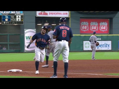 TB@HOU: Altuve hammers a two-run home run...