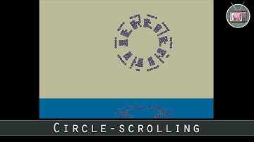 Circle-scrolling by MJJ Prod, 2015 | Atari ST Demo
