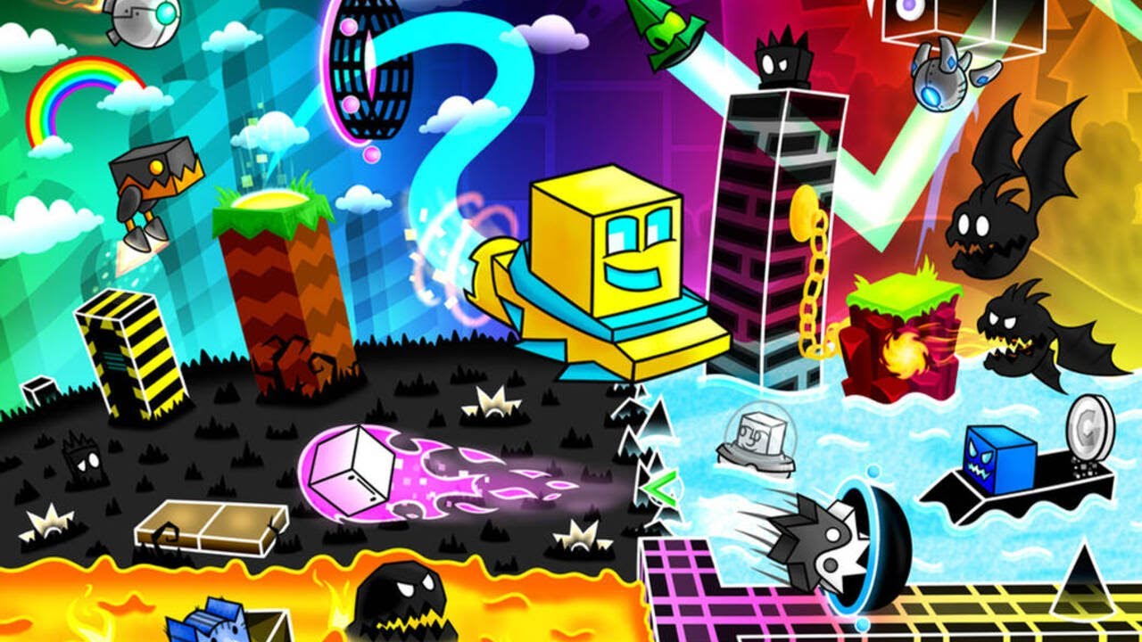 🟥🤸‍♂️ Geometry Dash: Defying Gravity, Dodging Danger, and Dancing to the Beat! 🎶👾