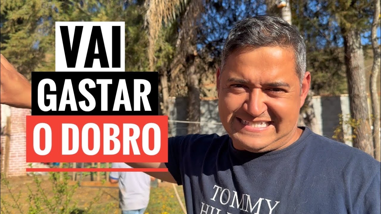 INVENTEI UM TRABALHO NOVO NO SÍTIO MAS NÃO IMAGINEI QUE GASTARIA TANTO MATERIAL.